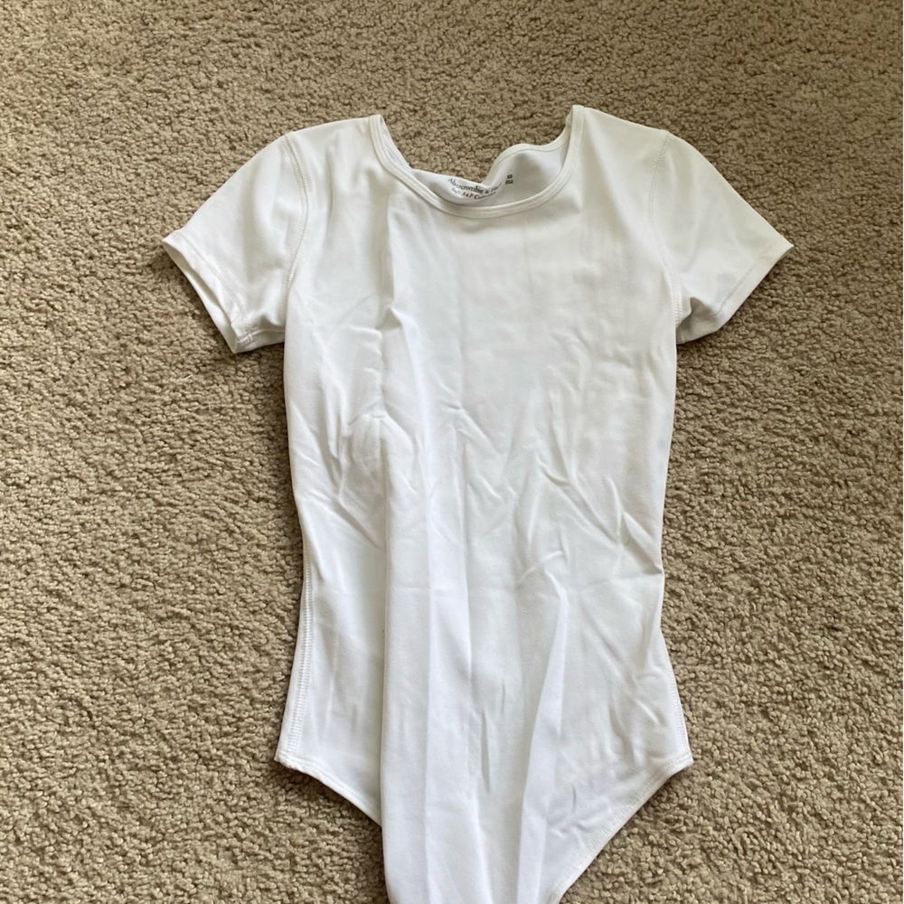 White Abercrombie T-shirt Bodysuit